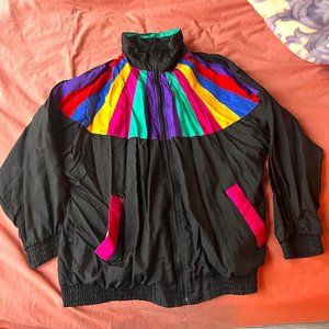 Vintage Colorblock Jacket 80s Windbreaker